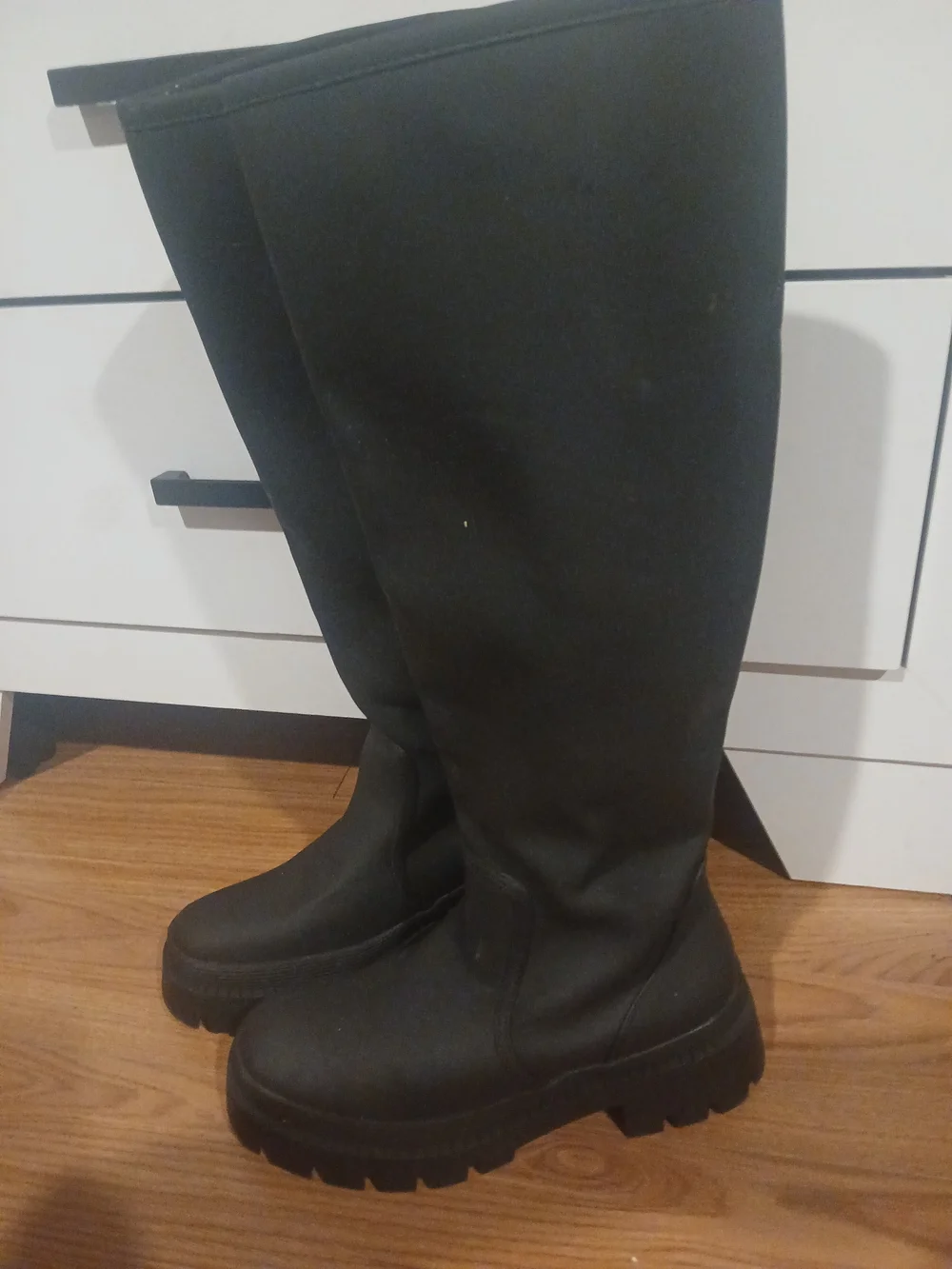 Black Women's Tall Winter Boots - Brand Unspecified